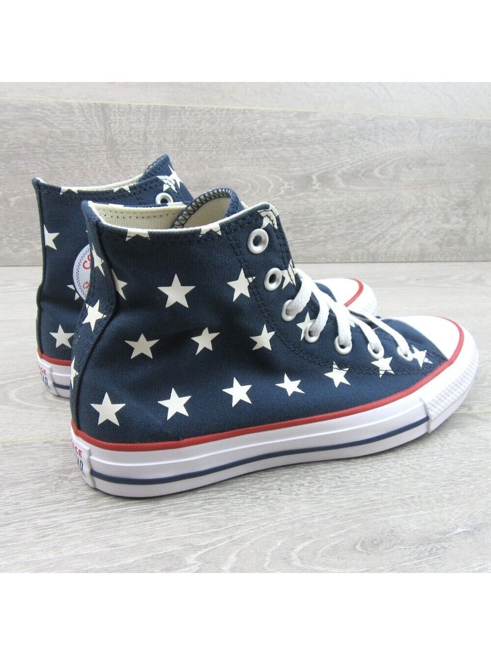 Converse Chuck Taylor All Star HI Archive Stars Womens Size 7.5 Navy NEW - Picture 7 of 14